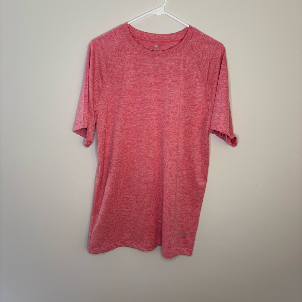Pink Short Sleeve Tee Casual Top UPF 50 Polyester Medium Sun protection